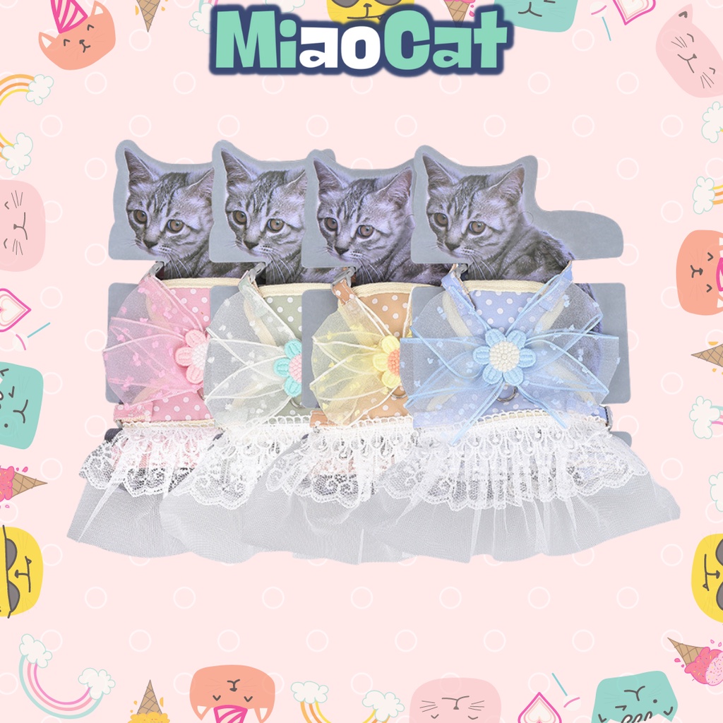 Váy công chúa kèm dây đeo thời trang cho mèo - MIAOCAT
