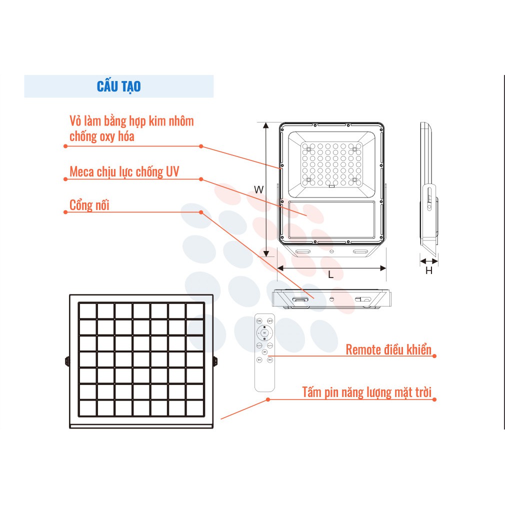 PHA LED NĂNG LƯỢNG MẶT TRỜI SIÊU SÁNG , PIN PANASONIC TK02