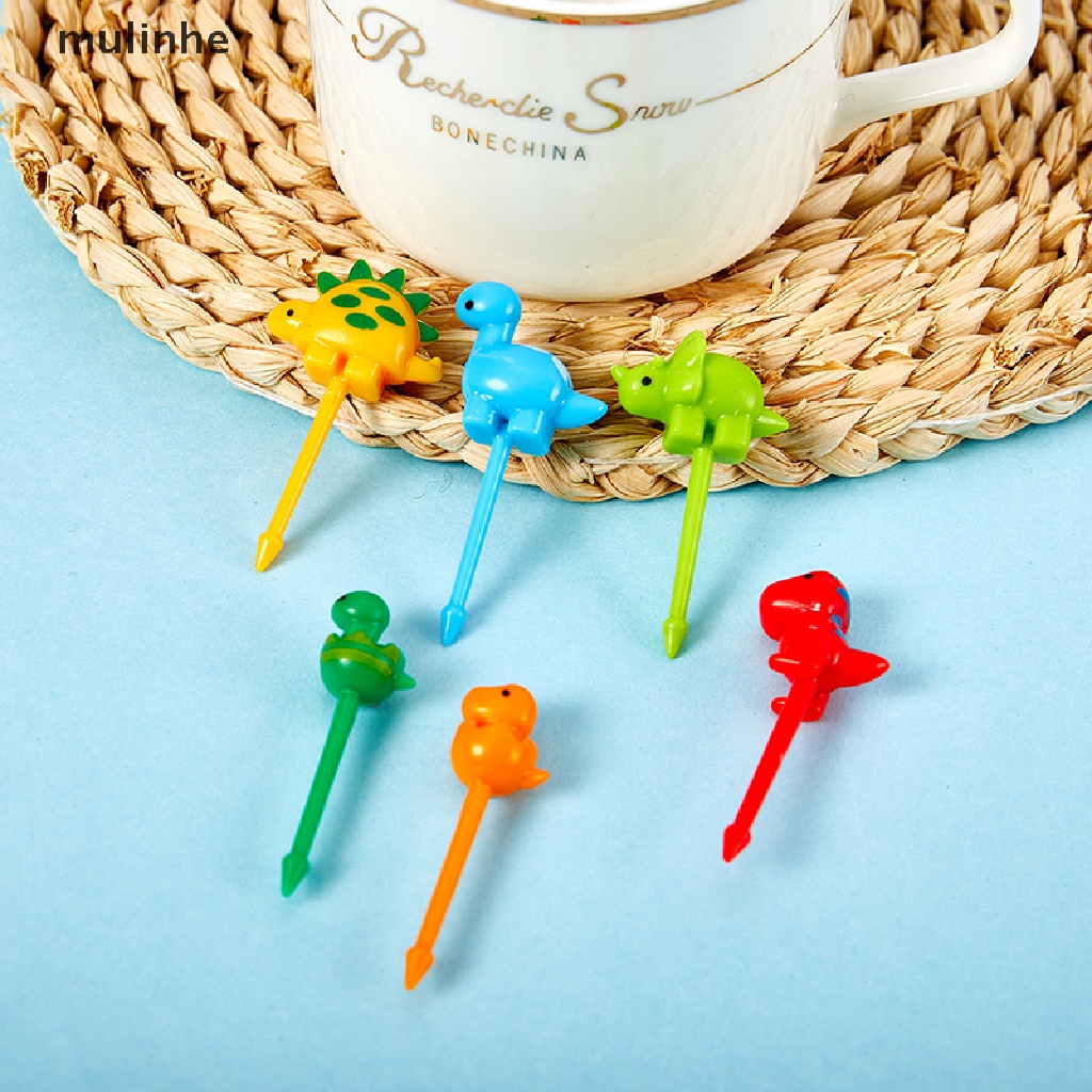 Set 6 Nĩa Ăn Trái Cây Hình Khủng Long