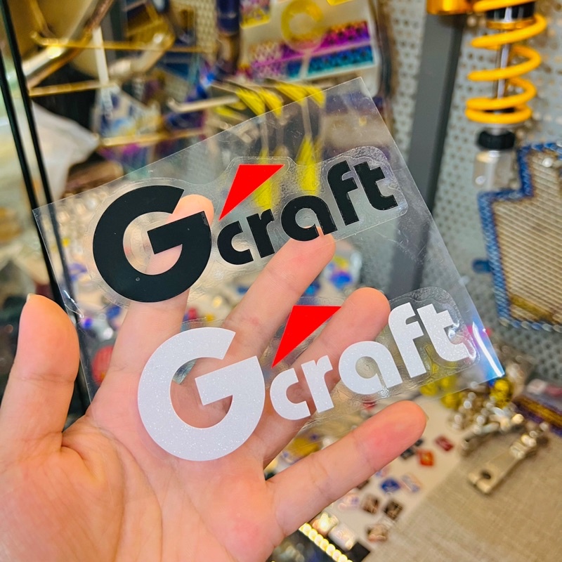 Tem Logo Sticker Gcraft Ghép nổi trên mọi nền màu ✌