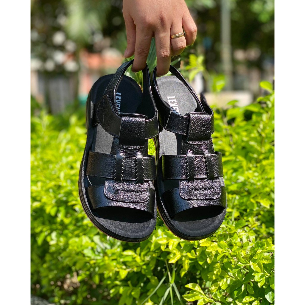 Dép quai hậu da bò SPDS36