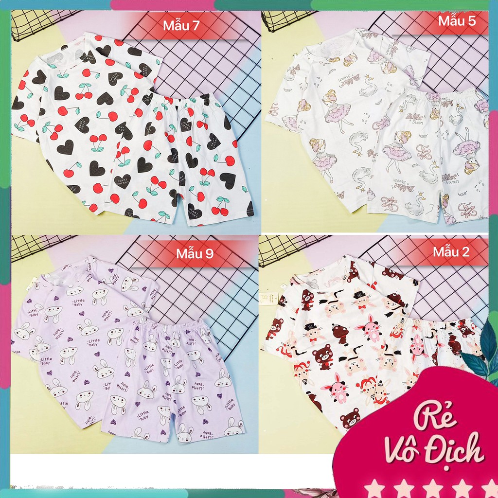 [XUẤT HÀN] Bô cotton Quảng Châu bé gái - SHOP BỐN MÙA