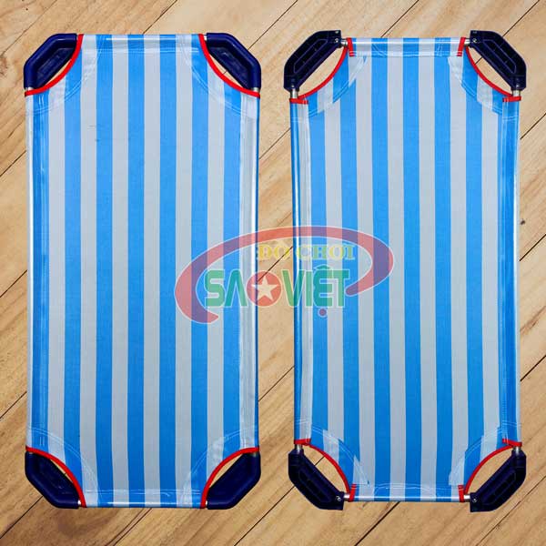 Giường lưới cho bé sơ sinh mầm non - không có cây cong - đóng thùng - KHÁCH TỰ RÁP
