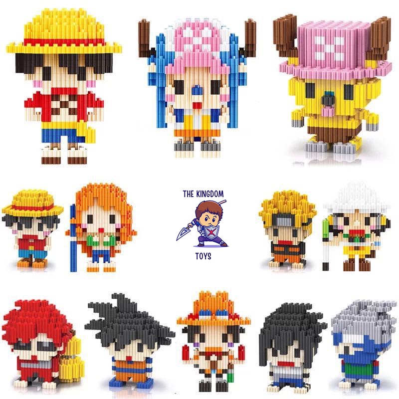 Đồ Chơi Lắp Ráp LINKGO Mô Hình Luffy Zoro Sanji Nami Chopper Robin Ace Usopp Trọng Đảo Hải Tặc One Piece Mô Hình 3D