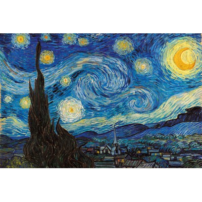 [Order]Bộ ghép hình 1000 miếng size 75x50cm hình tranh Van Gogh bằng gỗ