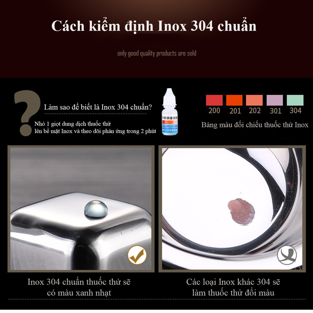 Đá lạnh vĩnh cửu, Viên đá vĩnh cửu không tan dùng ,Đá lạnh vĩnh cửu Inox 304 cao cấp AnShin (hộp 8 viên tặng kẹp gắp)