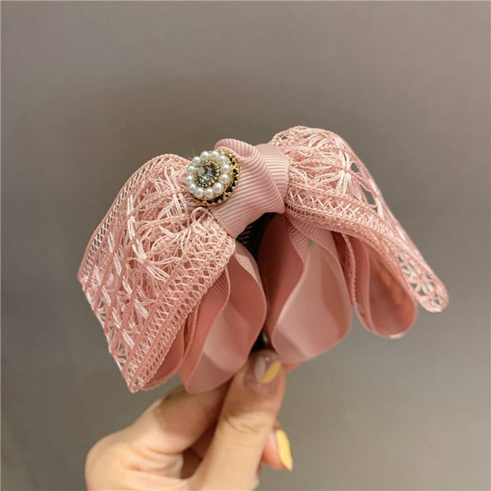 Kẹp tóc đuôi ngựa hình nơ nhiều màu sắc tùy chọn thời trang cho nữ