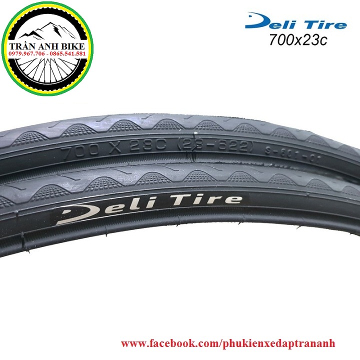 Vỏ lốp xe đạp thể thao Deli Tire S601 vành 700c * 23/25/28