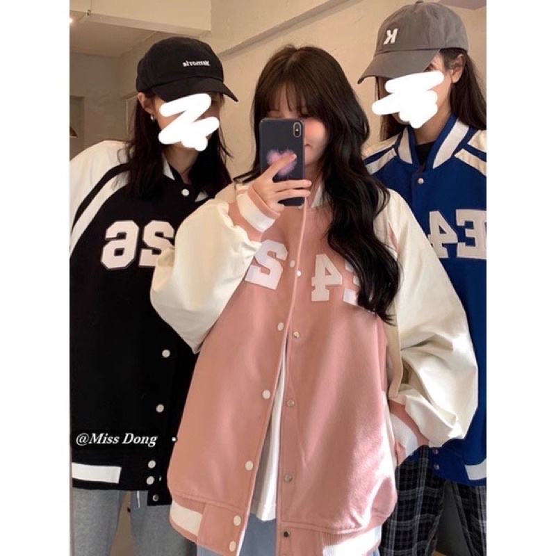 Áo BOMBER,Áo khoác bong chày 3 màu From rộng Unisex,Áo khoác nỉ F426 from thụng ,dáng thể thao