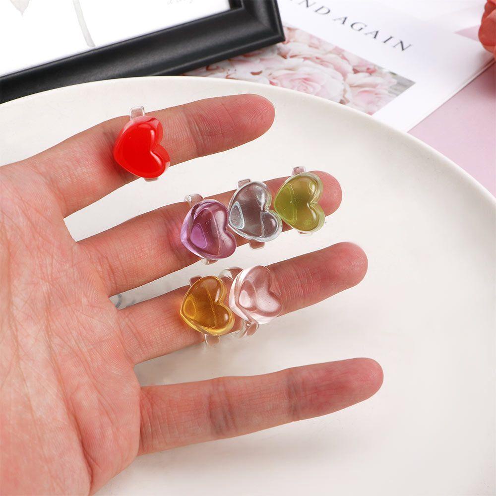 Nhẫn Acrylic Thời Trang Cổ Điển Ngọt Ngào Cho Nữ