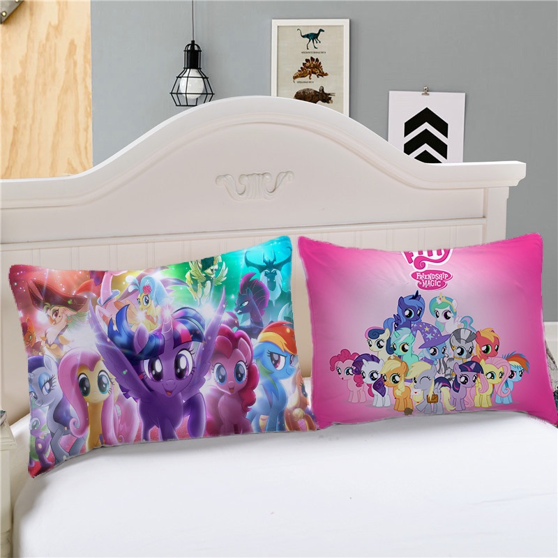 Vỏ Gối In Hình Ngựa Pony Chất Lượng Cao 30x50cm/50x75cm