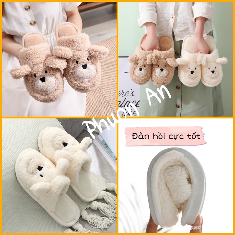 Dép lông đi trong nhà mùa đông dễ thương