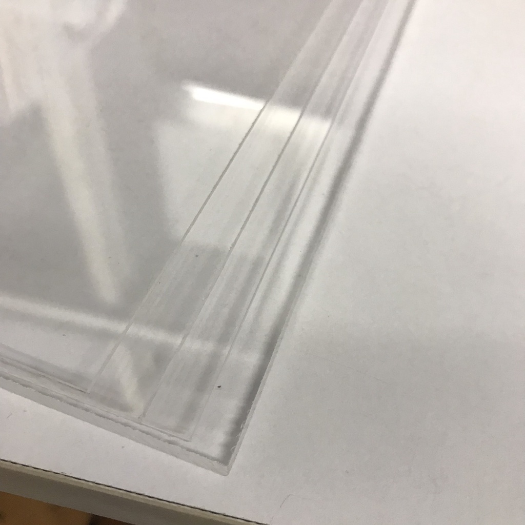 Mica FS, Tấm Nhựa Trong Suốt, Arylic, Dày 1.5mm, 2mm, 3mm, 5mm. khổ Vuông 10cm - 30cm.  Mica Đài Loan Cao Cấp.