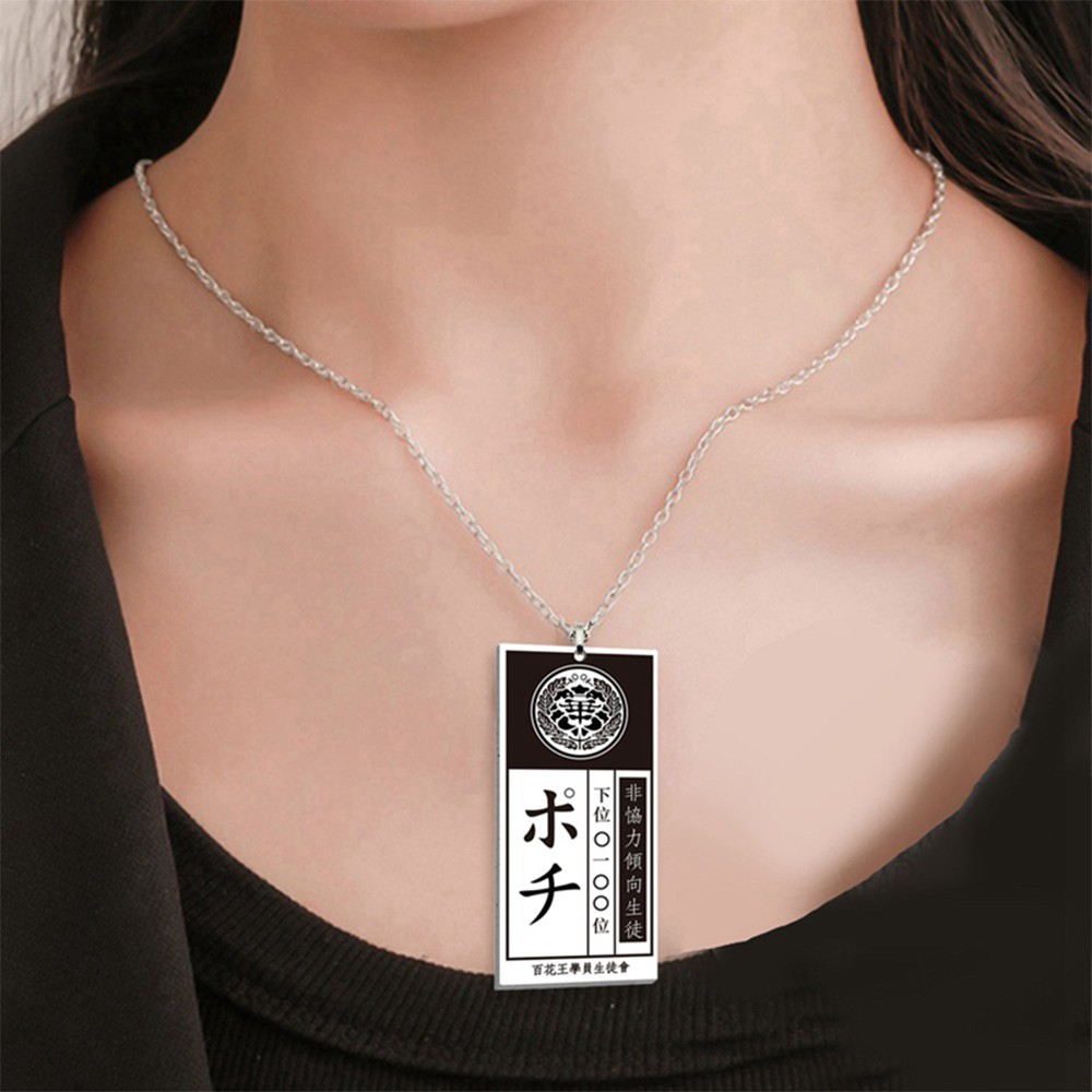 EPOCH Acrylic Cosplay Jewelry Mary Yumeko Jabami Anime Kakegurui Necklace Ryouta Suzui Compulsive Gambler Saotome Unisex Pendant Necklace