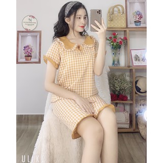 Set bộ lửng kate lụa mềm mịn hoạ tiết siêu xinh freesize dưới 56kg
