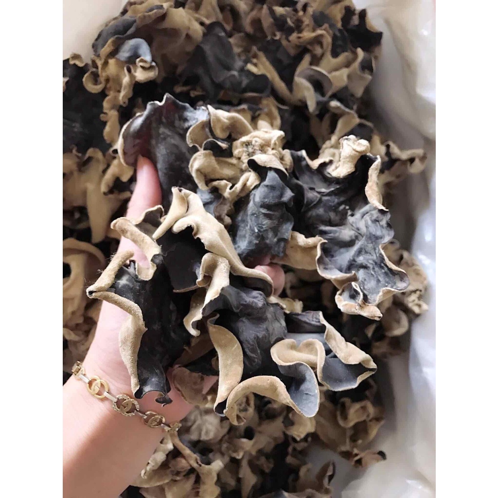 Mộc nhĩ rừng khô Tây Bắc gói 500g hàng loại 1 Cánh To, mộc nhĩ đen rừng phơi khô tự nhiên, nấm mèo sạch thơm ngon