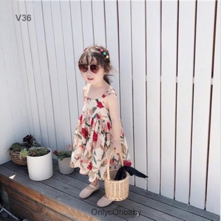 Bán sỉ váy xòe dây hoa xinh xắn cho bé gái