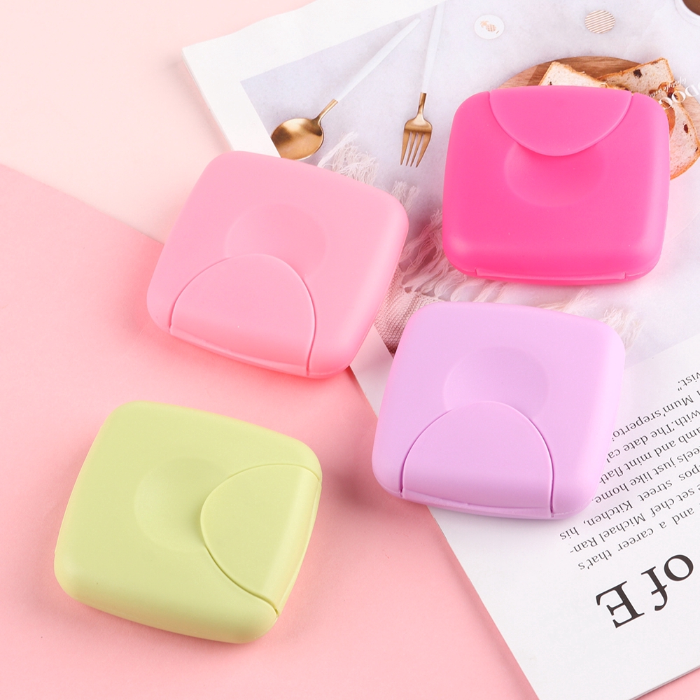 Portable Mini Tampons Storage Box/  Cosmetic Cotton Jewelry Case  / Multi-function Small Fresh Square Earphone  Coin Bag