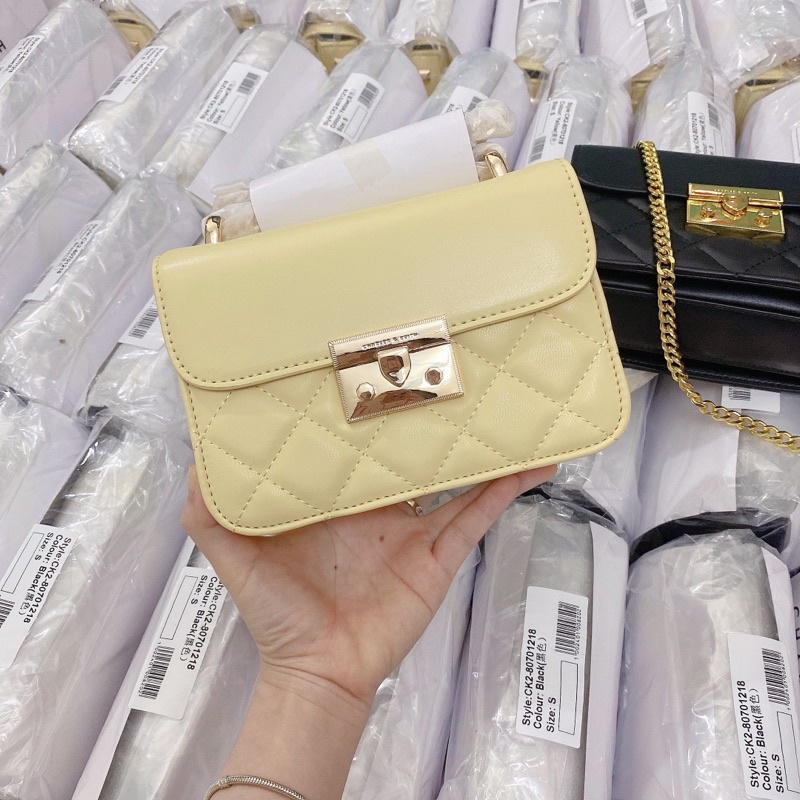 (Mới 2022) Túi CK đinh sườn ô trám size 18cm