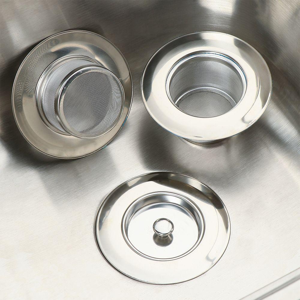 KUNHEV Nắp Đậy Cống Thoát Nước Bồn Rửa Chén Bằng Inox Tiện Dụng
