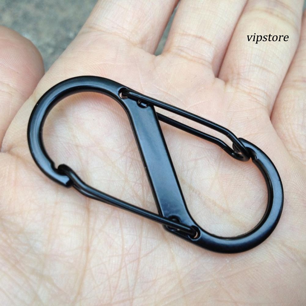 8 Shape Buckle Keychain Outdoor Camping Climbing Fast Hanging Hook Carabiner