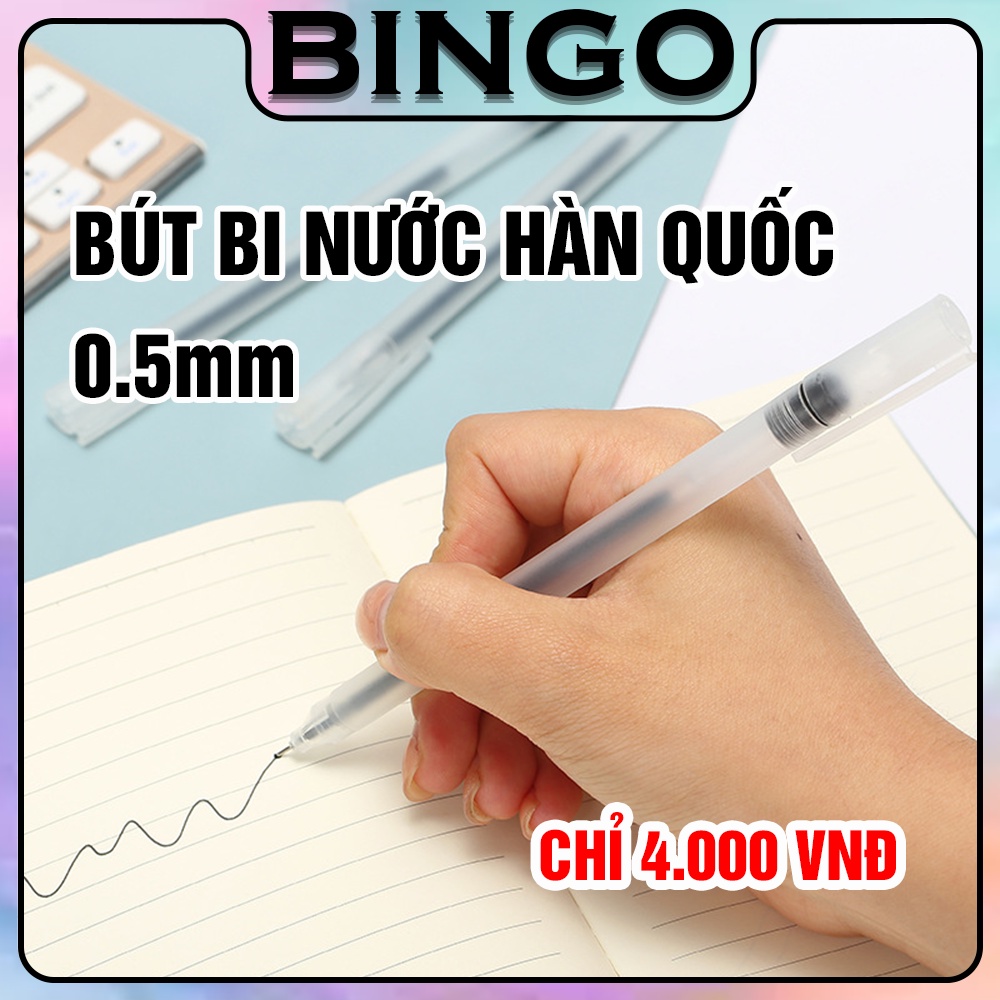 Bút Bi Nước Hàn Quốc BINGO Dùng Cho Học Sinh, Sinh Viên, NV Văn Phòng, Bút Ký, Bút Vẽ Phác Thảo Giá Rẻ - BINGO STORE