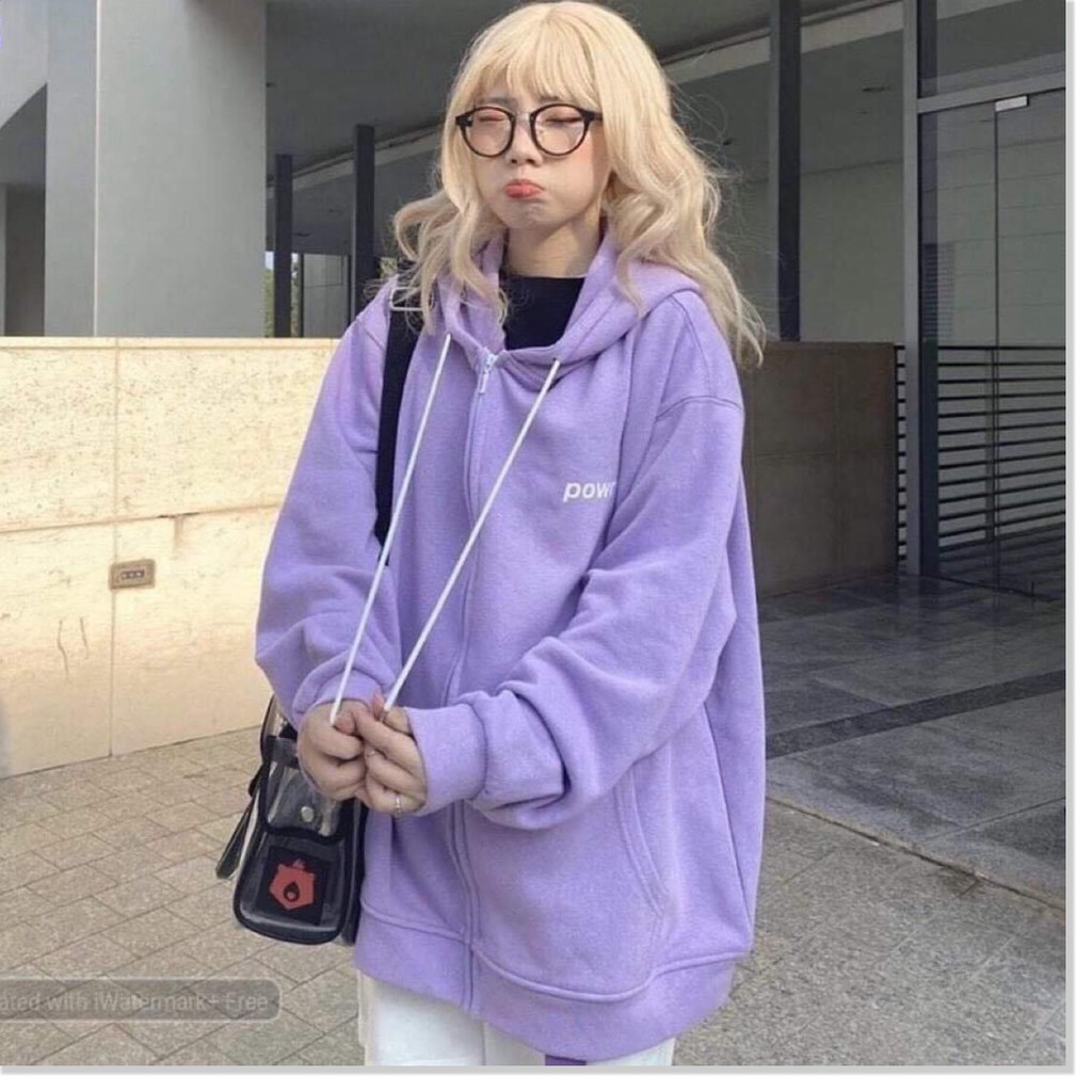 ÁO KHOÁC HOODIE NỮ POWR THỜI TRANG MỚI FOM  SIÊU TO