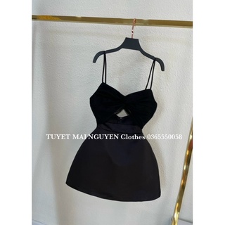 đầm hai dây đi tiệc - Ảnh thật