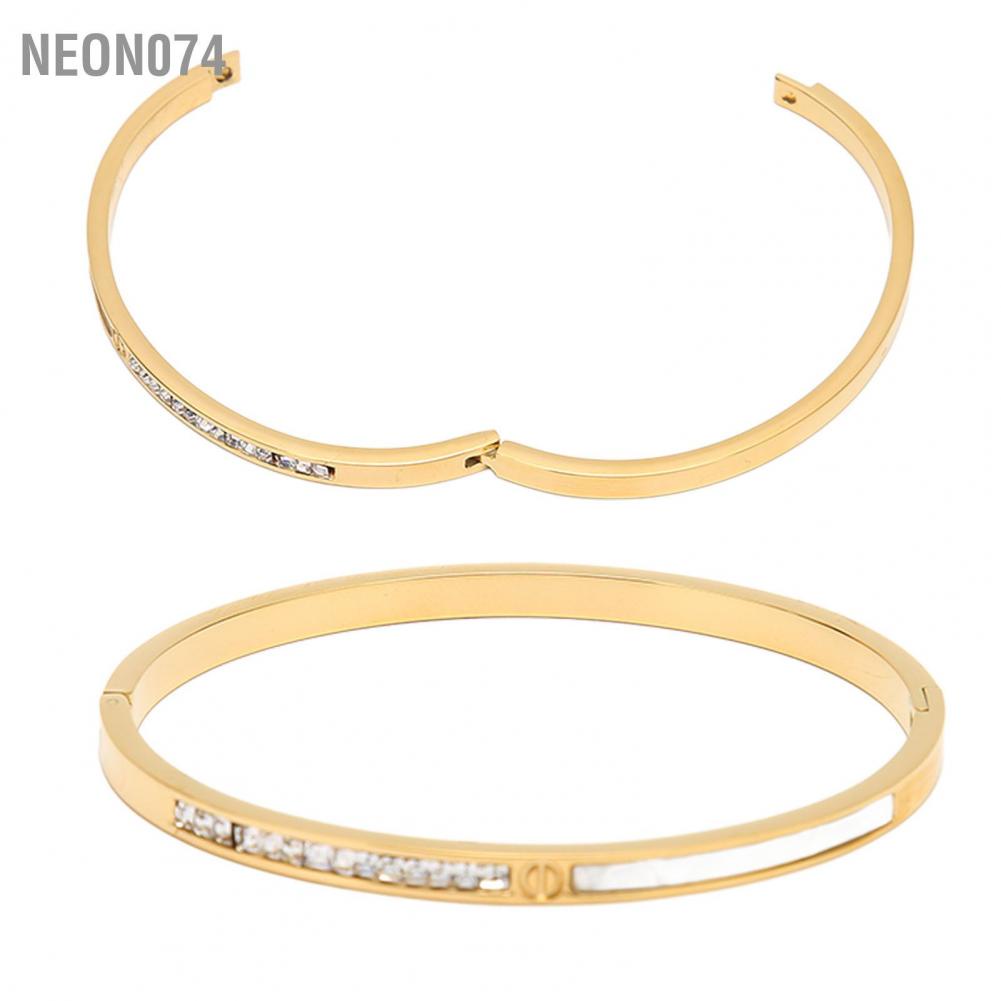 Neon074 Neon074 Vòng đeo tay cho phụ nữ Cổ điển được làm thủ công bằng có thể mở ra thời trang vàng thạch người lớn Thanh thiếu niên