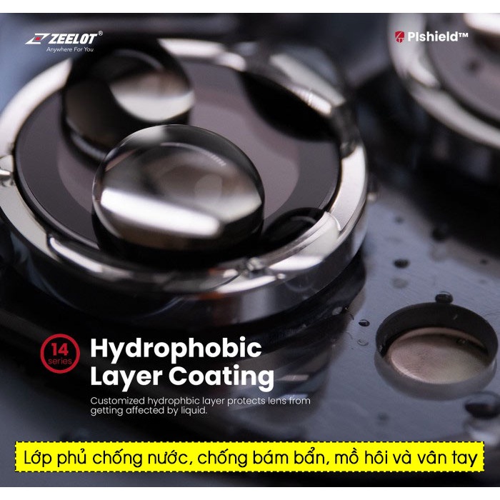 Dán Camera IP 14 Pro Max/14 Pro - IP 14/14 Plus Zeelot Titanium cường lực