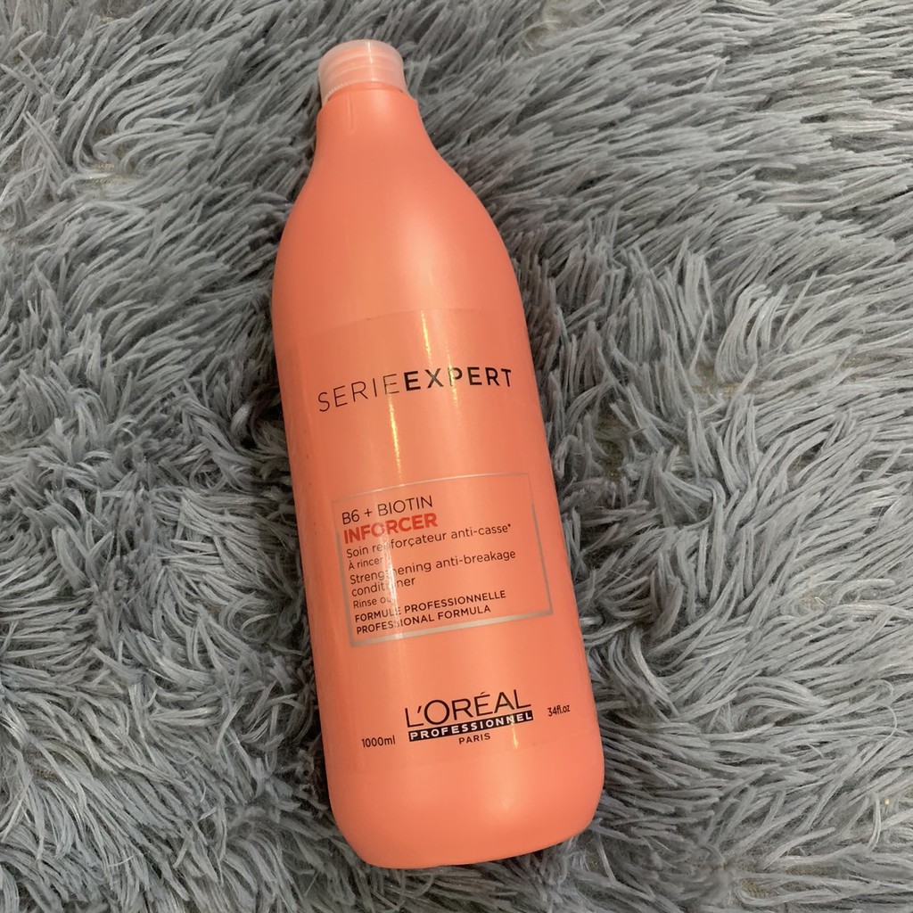 Gội xả chăm sóc tóc hư nặng L'oreal Inforcer Biotin B6 1500ml/1000ml