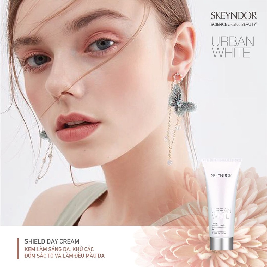SKEYNDOR Urban White Kem dưỡng da ban ngày, làm trắng da, sáng da, có chống nắng SPF20 Shield Day Cream 50ml | BigBuy360 - bigbuy360.vn