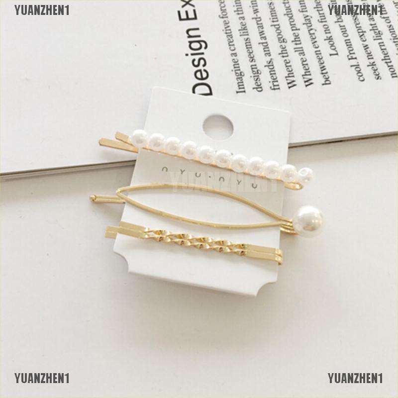 [YUANZHEN1] Kẹp Tóc Ngọc Trai 8 Phong Cách Tạo Kiểu Tóc