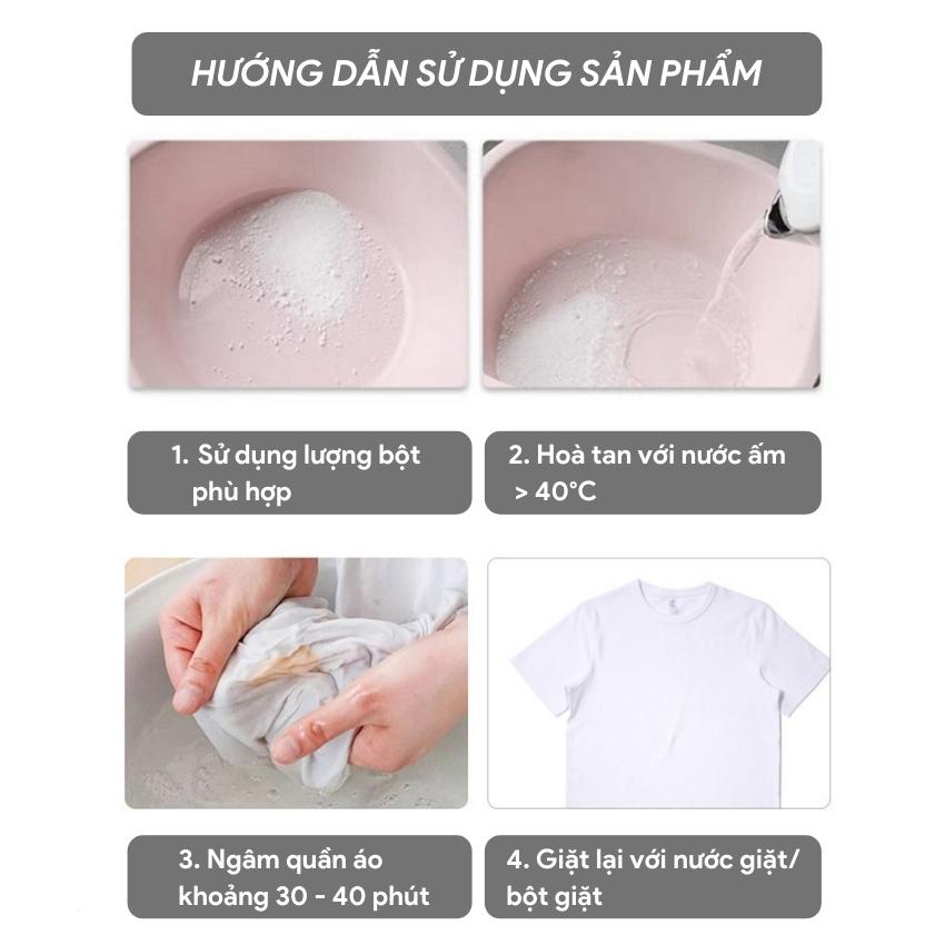 Lọ Tẩy Trắng, Tẩy Mốc, Tẩy Vết Bẩn Quần Áo Trắng