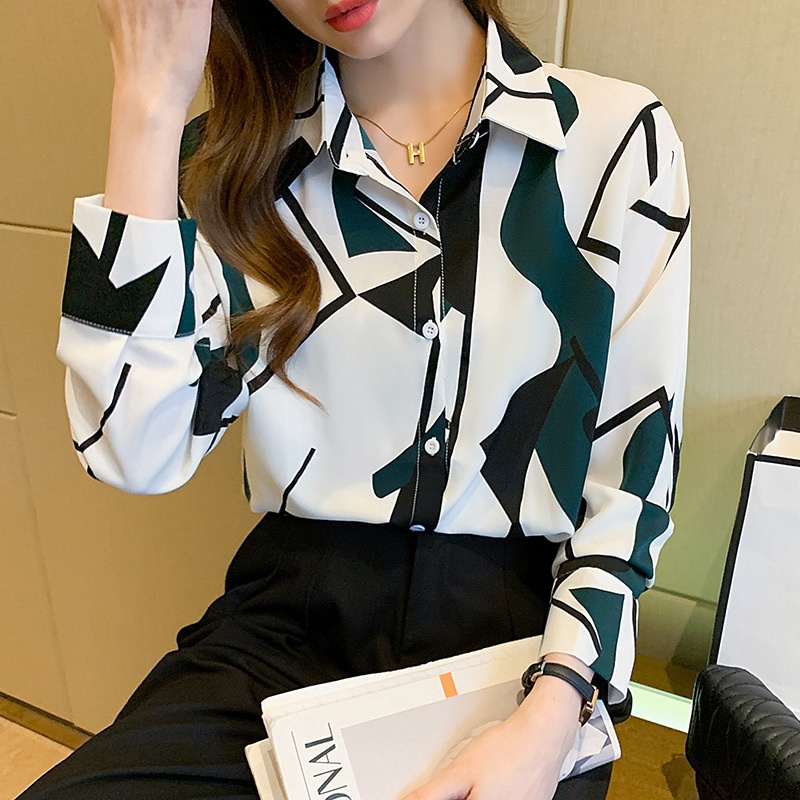 Áo sơ mi voan dài tay thời trang xinh xắn