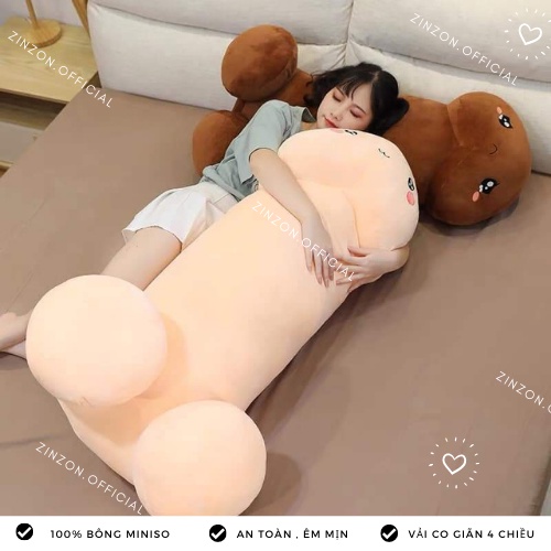 Gấu bông ciu dài size bự êm mịn dễ thương nhồi bông cao cấp ZinZon