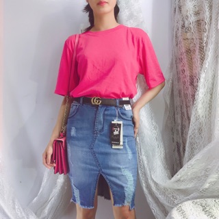 ÁO THUN TRƠN TAY LỠ - ÁO THUN BASIC FREE SIZE