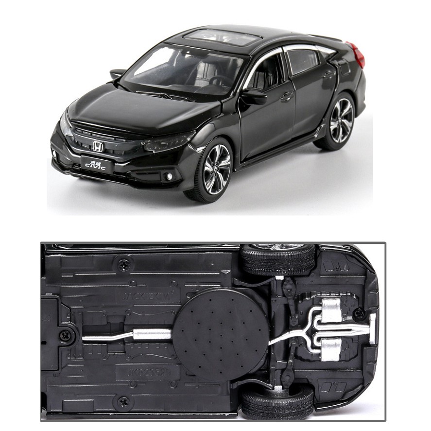 Mô hình xe ô tô Honda Civic 2019 tỉ lệ 1:32 đồ chơi trẻ em xe bằng kim loại