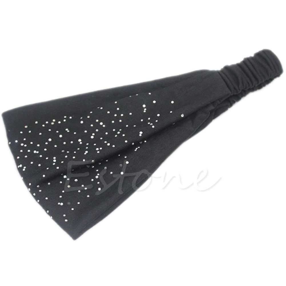 Băng Đô Mềm Mại Đính Đá Thời Trang Dành Cho Nữ