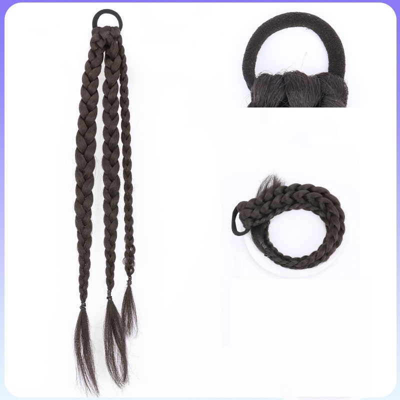 Tóc Giả Thắt Bím Dài Phong Cách Ngọt Ngào Cho Nữ Tập Boxing