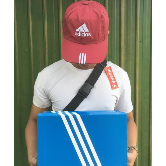 [ GiveBOX ] Nón kết adidas đỏ 3 gạch