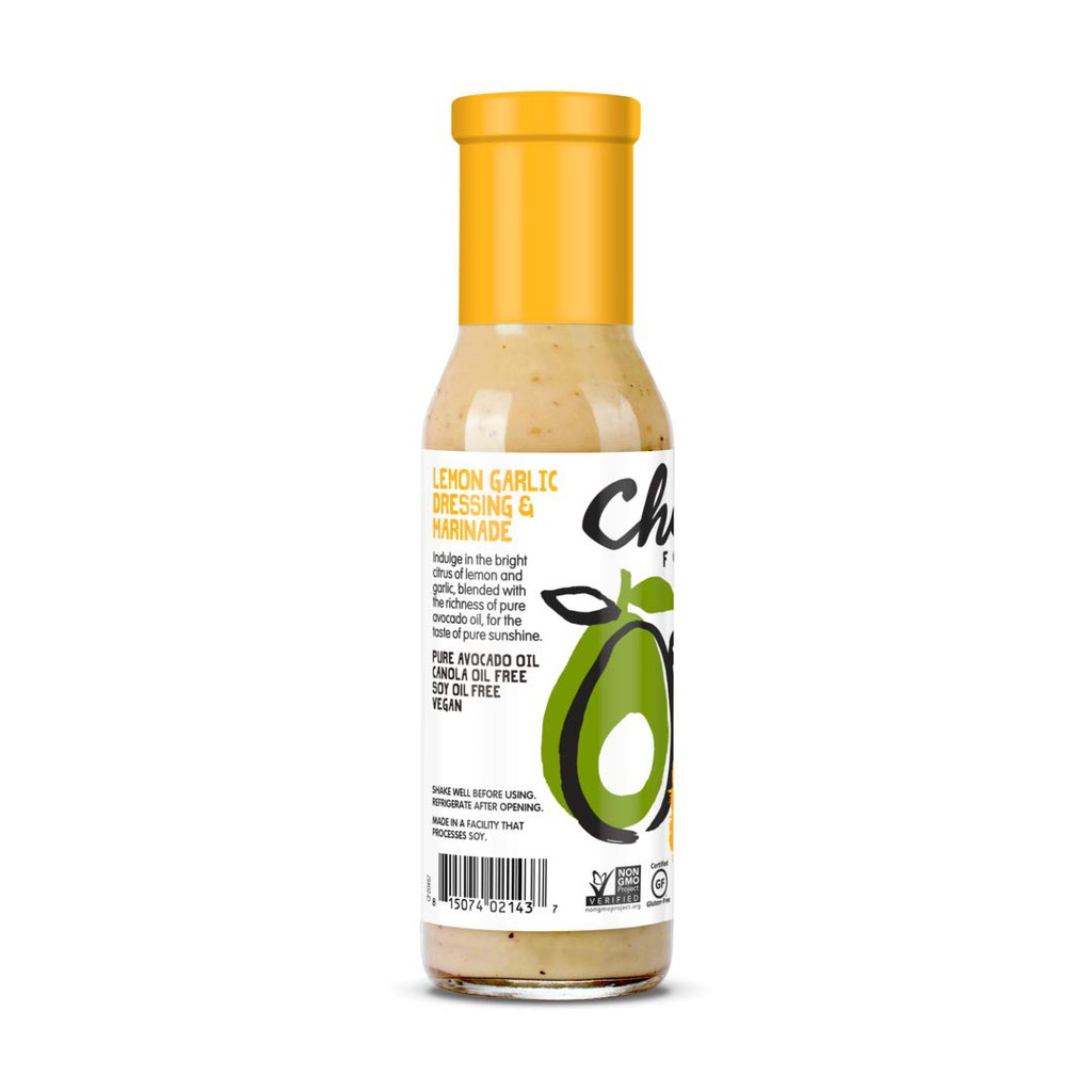 SỐT SALAD DẦU BƠ - CHANH TỎI Chosen Foods Avocado Oil-Based Lemon Garlic Salad Dressing and Marinade, 237ml (8oz)