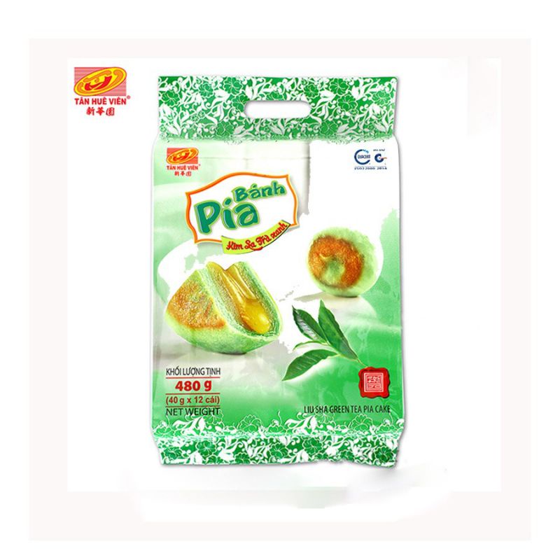 Bánh pía kim sa trà xanh Tân Huê viên