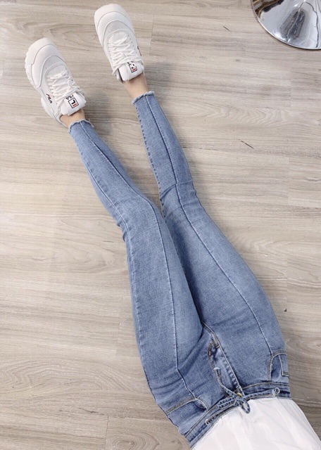 Quần jean nữ lưng siêu cao co giãn QJ5850