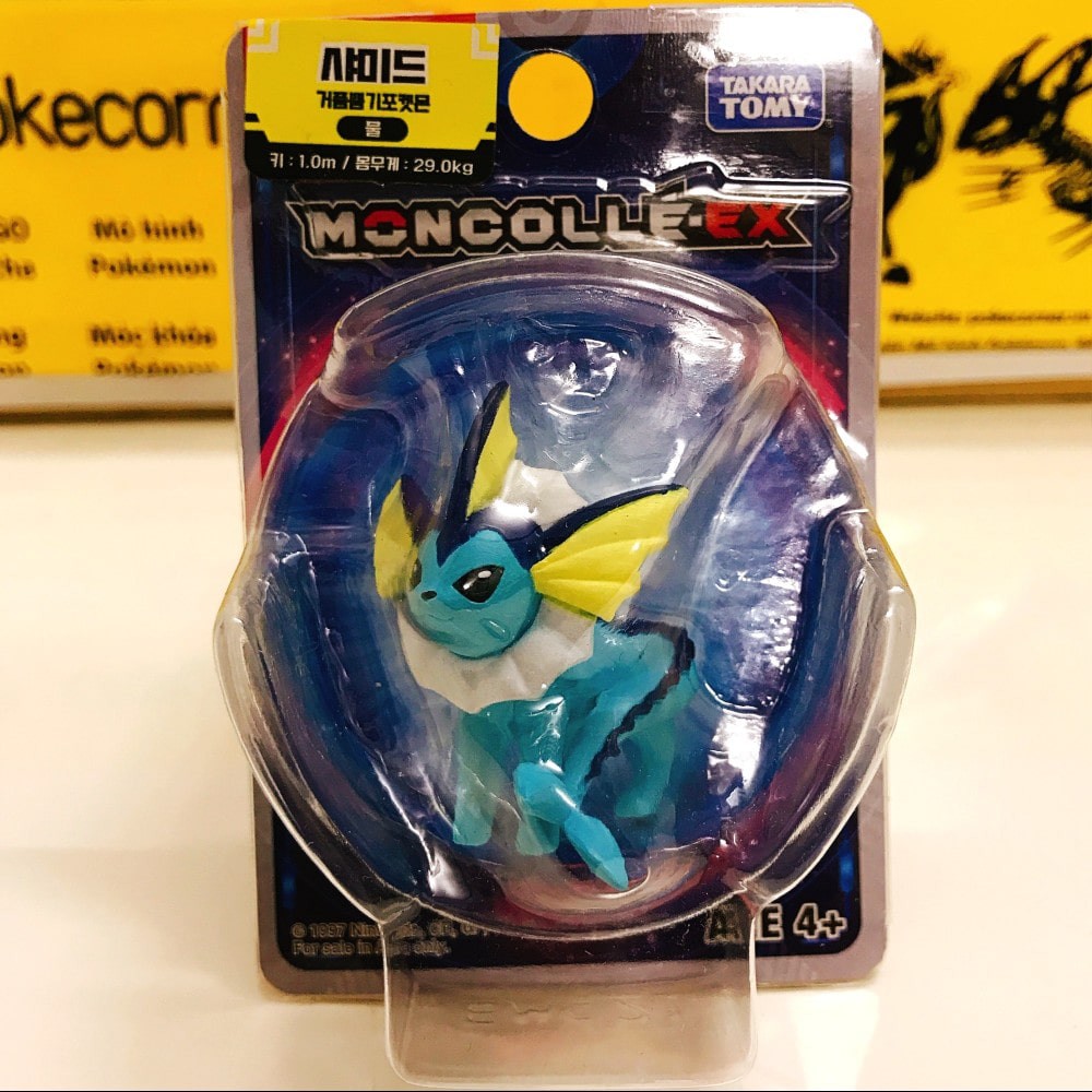 Mô Hình Pokemon Vaporeon của Takara TOMY Standard Size - Pokemon Figure Moncolle tiến hóa từ Eevee