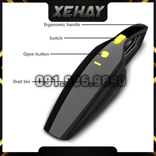 Freeship pk ô tô | máy hút bụi mini công suất lớn 12v/220v