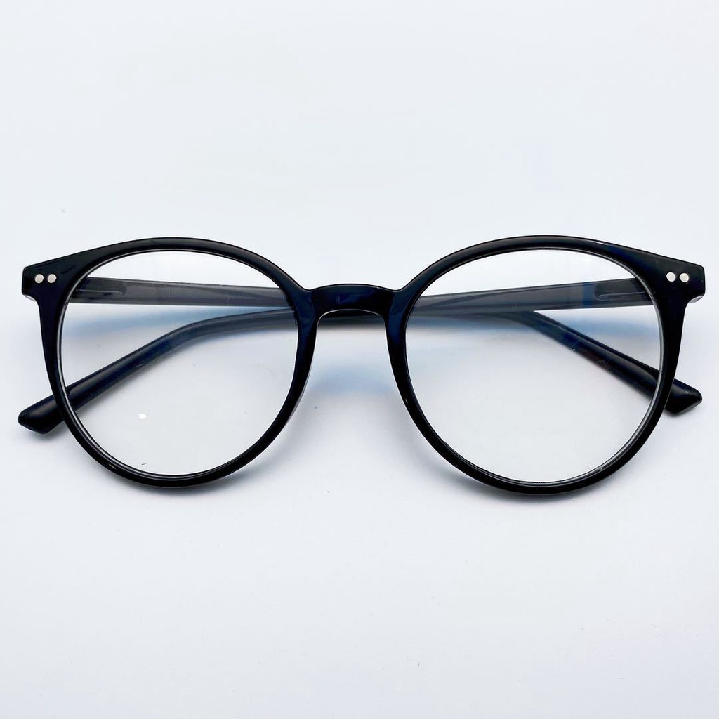 Mắt Kính Gọng Tròn Siêu Nhẹ Chống Tia Sáng Xanh Thời Trang Cho Nữ