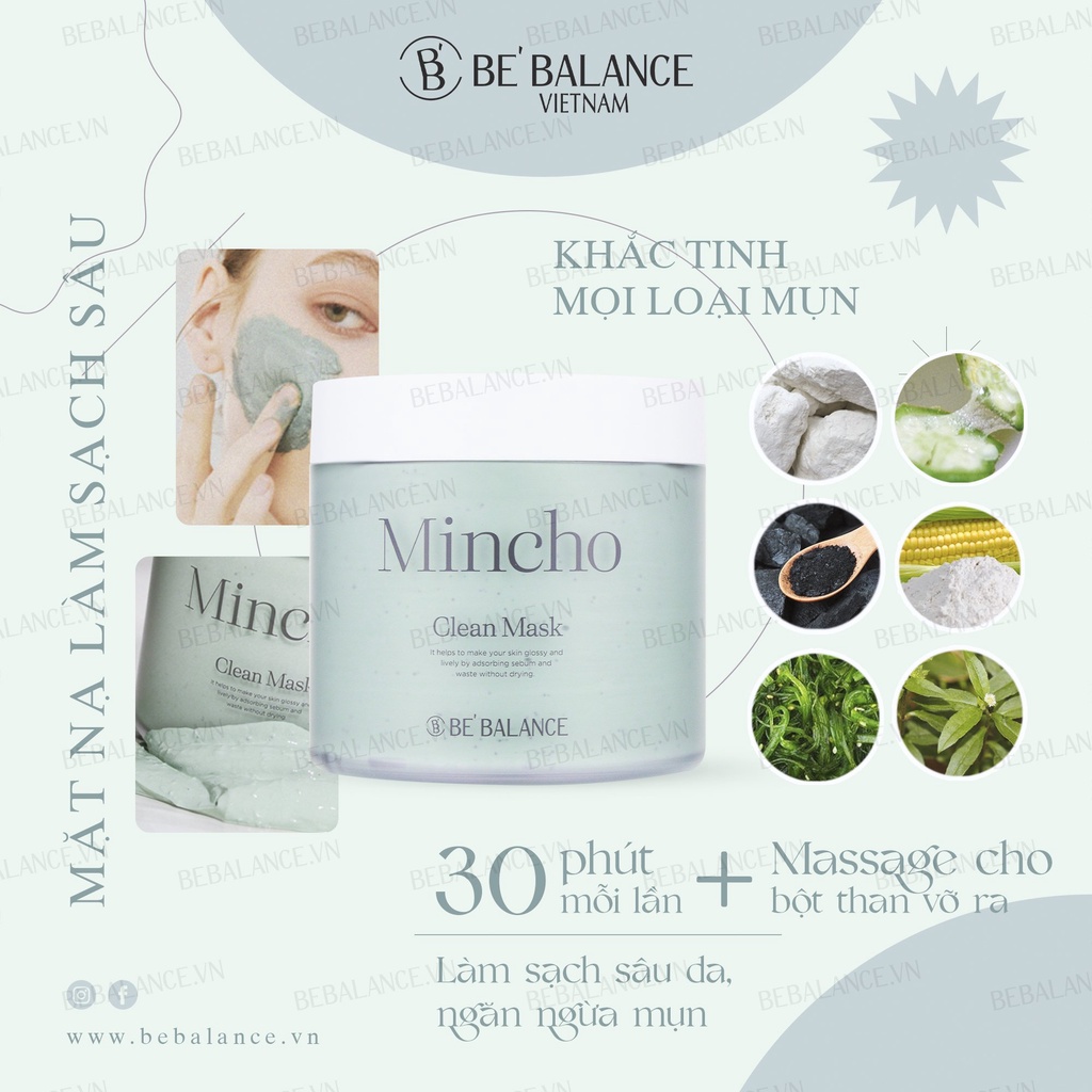 Mặt nạ BEBALANCE Mincho Clean Mask 200g