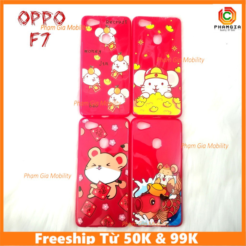 Ốp Lưng Oppo F7 năm mới chuột 2020