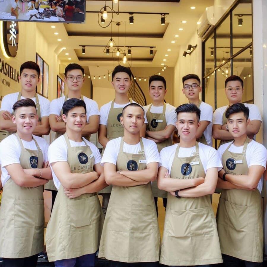 Tạp dề dài Kaki trơn nhiều màu
